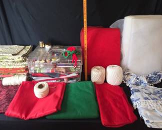 Sewing Kit And Fabric