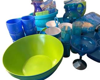 Vibrant Blue Green Summer Entertaining Mega Lot