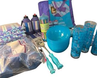 Vibrant Blue Purple Summer Entertaining Mega Lot