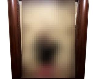 Vintage Traditional Dark CherryMahogany Wood Framed Wall Mirror