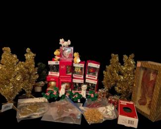 Small Trees, Ornaments, And Small Stuffed Animals