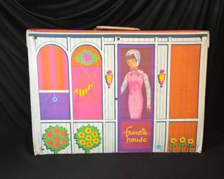 Vintage 1965 Mattel Francie House Fold Out Carry Case