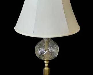 Vintage Cut Glass Victorian Style Lamp