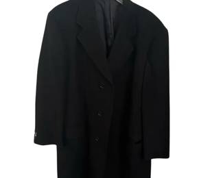 Mens Black Barneys New York Topcoat