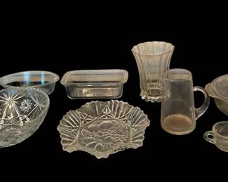 Variety Of Glass Dining Dishes