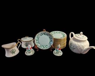 Lenox Holiday China Tea Set