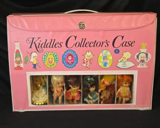 Vintage 1967 Mattel Liddle Kiddles Pink Case Full Of LK Dolls