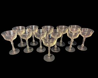 12 Cocktail Crystal Goblet