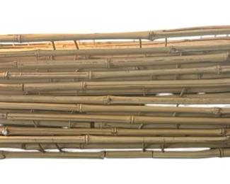 Vintage MidCentury Modern Bamboo Woven Rattan Serving Trays