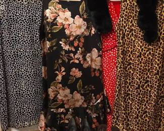 Womans L Dreses, Real And Faux Fur And Shoes