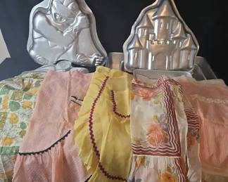 Cake Molds And Vintage Waist Aprons
