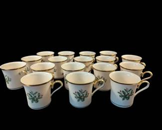 Lenox Holiday porcelain mug featuring a holly and berry motif