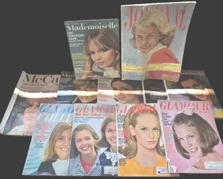Vintage 1960s Womens Fashion Lifestyle Magazine Lot 11 Pc.