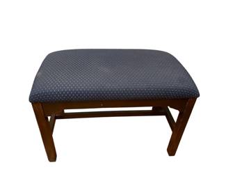Navy Blue Upholstered Dining Bench