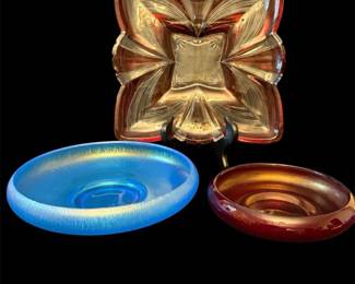 Vtg Fenton, Carnival Glass Dogs Japanese Glass Items