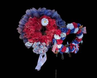 Two 4th Of July Wreaths