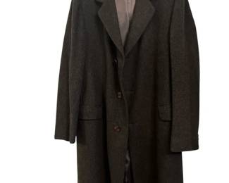 Thomas Moore Mens Charcoal Gray Trench Coat