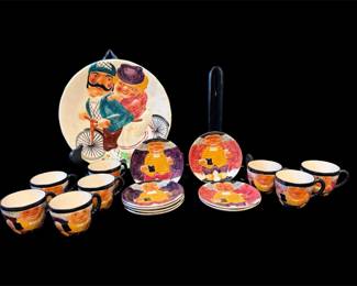 Vtg. Staffordshire Decorative Plates Cups