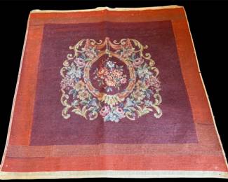 Preworked Vtg. Needlepoint Canvas
