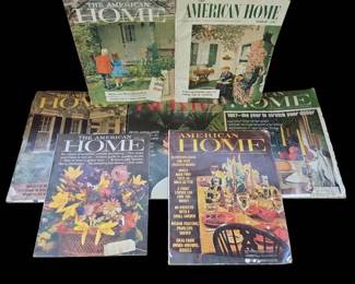 Vintage The American Home Magazine Lot of 6 1960s MidCentury Modern Decor Design