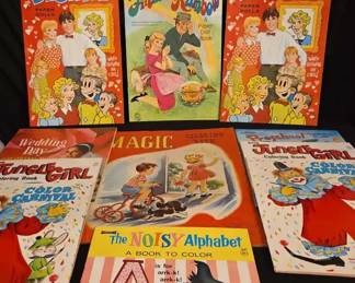 New Vintage Paperdolls And Color Books