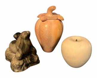 Vintage Soapstone Marble Sculptures