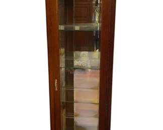 Wooden Jasper Mahogany Curio Cabinet