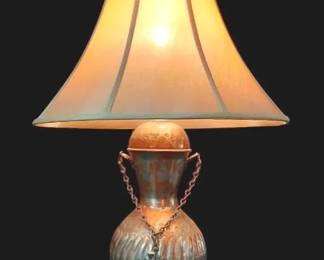Vintage Middle Eastern Style Metal Lamp