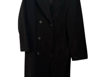 Stephanie Andrews Mens Black Trench Coat