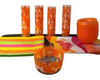 RetroVibe Orange Pink Summer Entertaining
