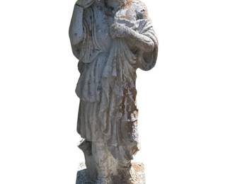 Vintage Classical Style Diana of Gabii Hollow Garden Statue As Is
