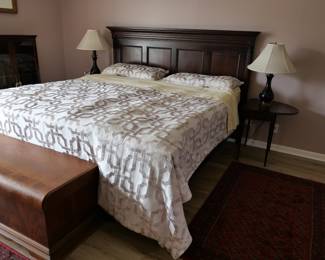 White and Beige bed set 