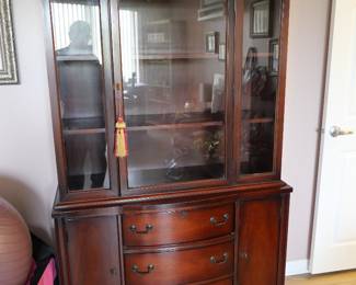 1940s Mahogany china cabinet 