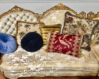 Detail of end of Sofa