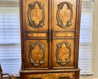 Vintage Mediterranean Style Armoire