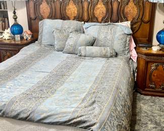 Vintage MCM Mediterranean Style Bed