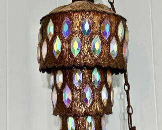 Hollywood Regency Swag Lamp