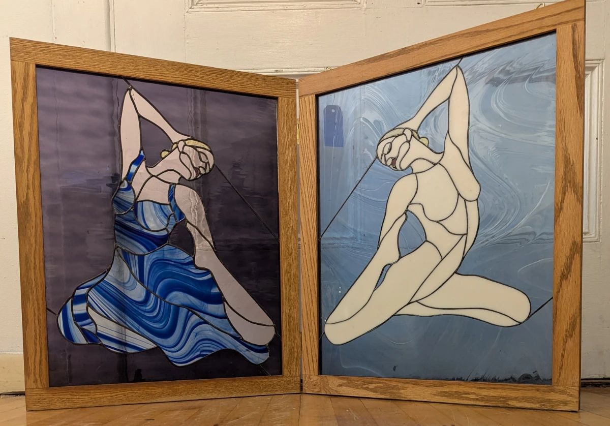 Lot 764 Contemporary Stained Glass Window
