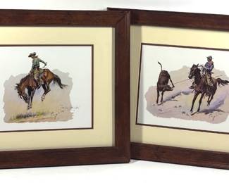 Lot 412A After Frederic Remington, lithographs