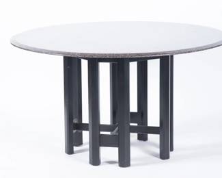 Lot 434 Custom Granite Top Dining Table