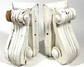 Lot 740 Antique Wood Corbels