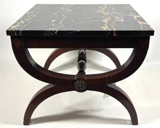 Lot 278 Neoclassical Style Marble Top Side Table