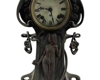 Lot 175 Ansonia Art Nouveau Mantle Clock