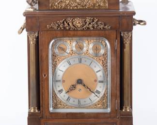 Lot 240 English Triple Fusee Bracket Clock