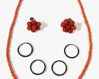 Lot 48 coral jewelry