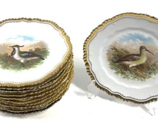 Lot 382 Twelve Royal Wurttemberg Game Plates