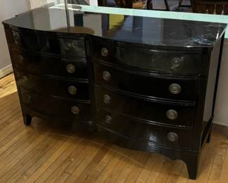 Lot 161 Black Lacquered Dresser