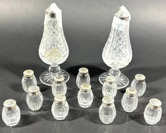 Lot 620 Waterford Christofle Salt Pepper Shakers