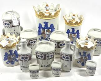 Lot 27 Vintage Ceramic Canisters