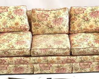 Lot 702 Floral Upholstered Sofa